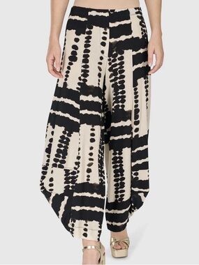 Alembika 1 Punto Pants ~ Barrel Harem Wide Leg Abstract Artsy Art to Wear US 6-8